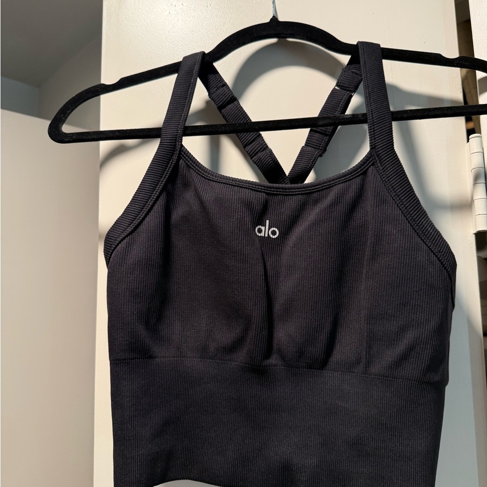 ALO Yoga favorite bra tank ribbed